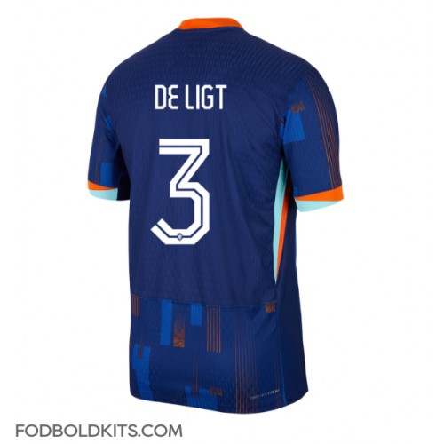 Holland Matthijs de Ligt #3 Udebanetrøje EM 2024 Kortærmet